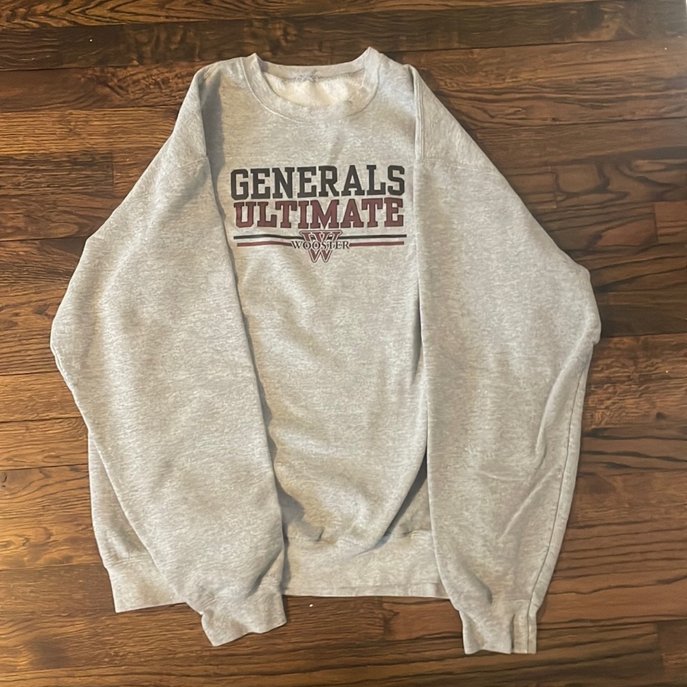gray vintage crewneck